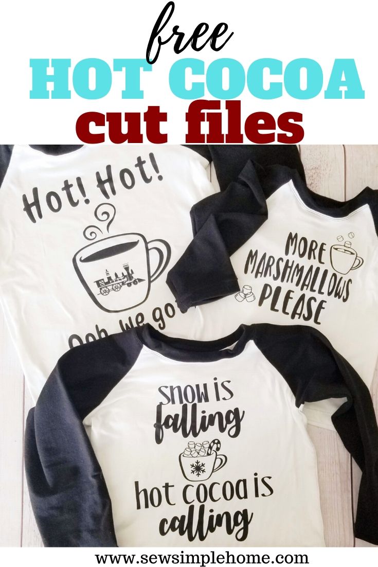 Free Holiday Hot Cocoa Svg Cut Files For T Shirts Sew Simple Home