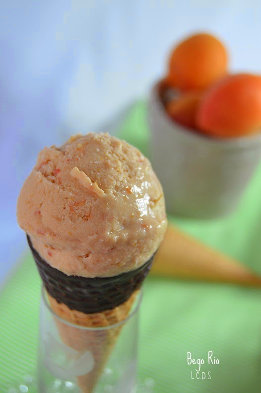 Helado de albaricoque