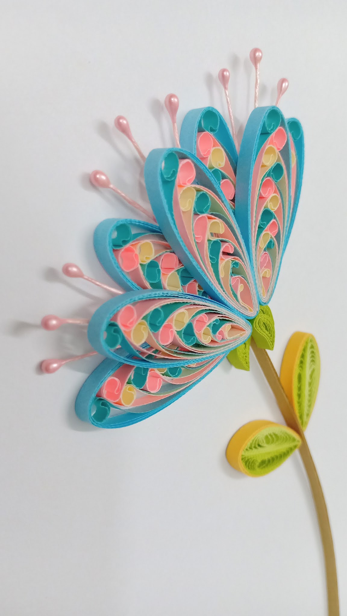 AZLINA ABDUL Twisted Loops Quilling Flower Tutorial