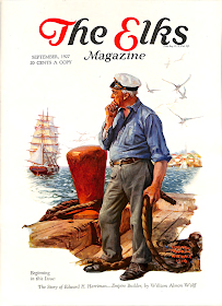 Cover Illustration for The Elks magazine, September 1927, by Edgar F. Wittmack