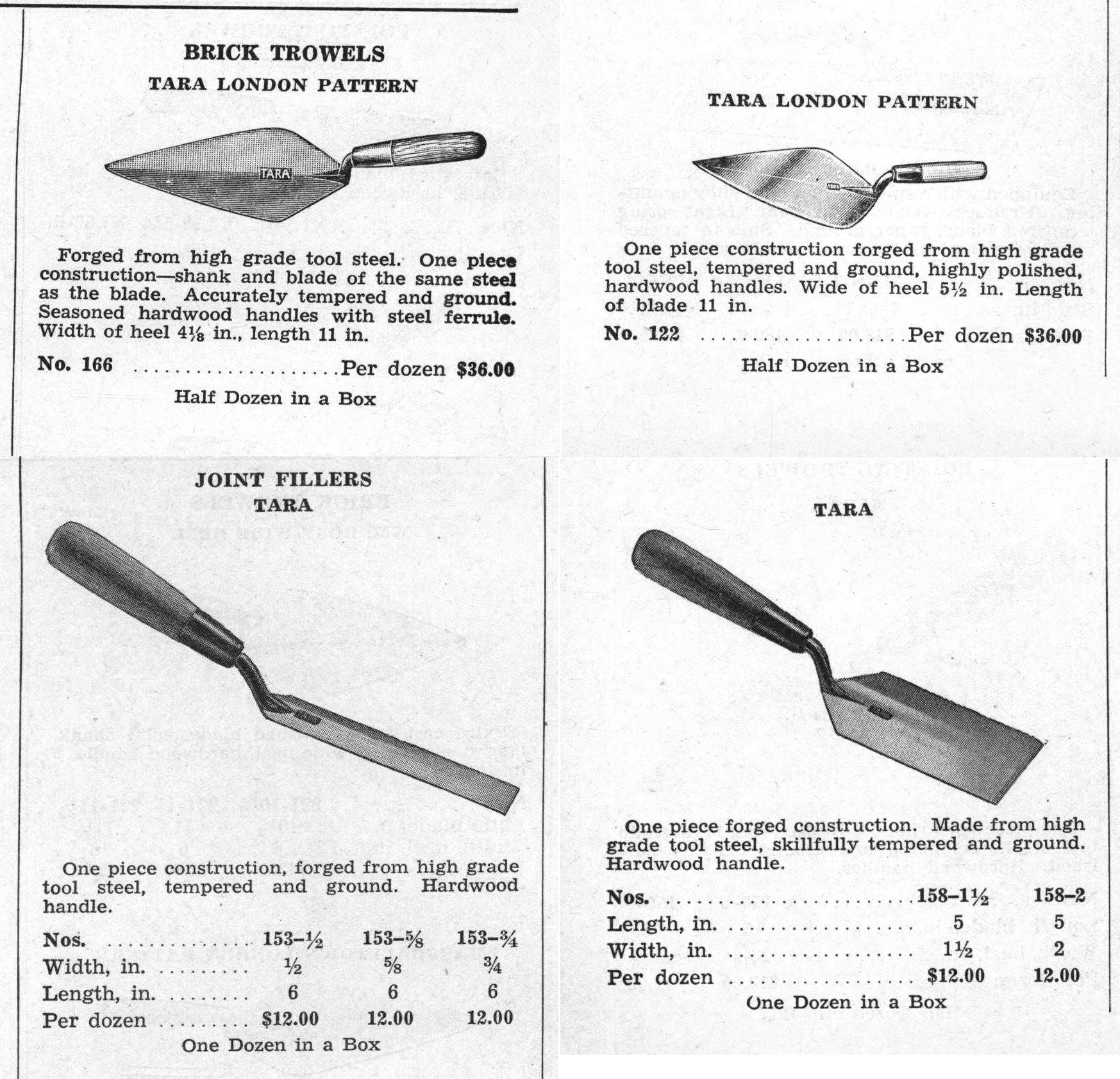 Trowel and Masonry Tool Collector Resource 2021