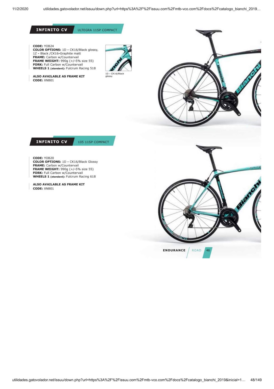 CATALOGUES BIANCHI BIANCHI 2019