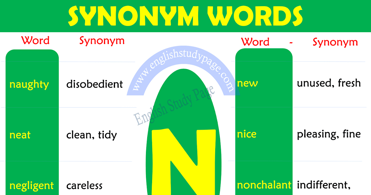 Synonym Words with N Efortless English