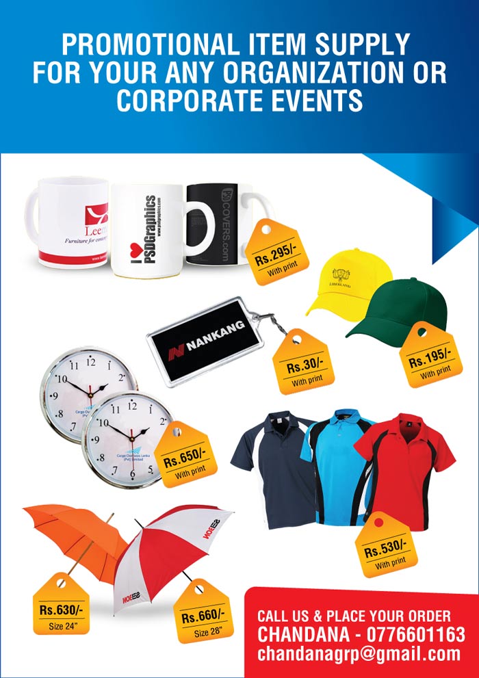 Promotional item supply for your any organization or corporate events.
