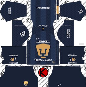 Pumas UNAM 2019/2020 Kit - Dream League Soccer Kits