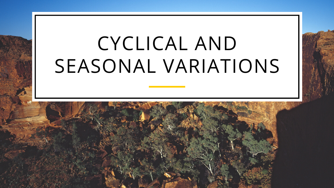 Seasonal variations and cyclical variations