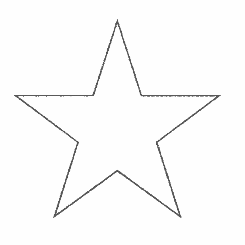 Desenhos para Pintar Desenho de Estrela para Colorir