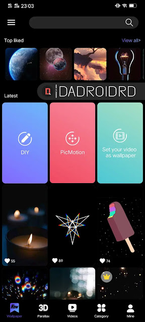 Cara pasang Live Wallpaper atau Backgorund Gambar bergerak Smartphone Android