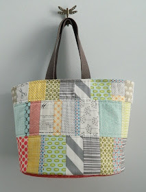 s.o.t.a.k handmade: patchwork bucket/ tote bag