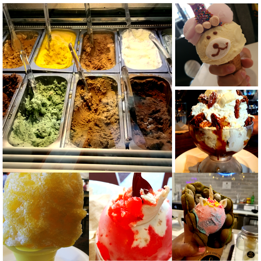Ice Cream and Shave Ice dessert places to visit this summer.