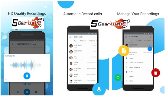 تنزيل 5. تطبيق Automatic Call Recorder: Voice Recorder (تسجيل المكالمات والصوت) لتسجيل المكالمات