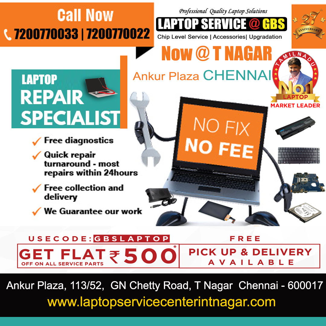 Laptop Service T Nagar Chennai