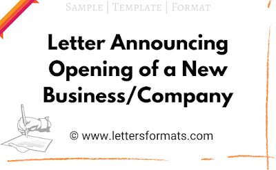 How to Write a Letter Announcing Opening of a New Business