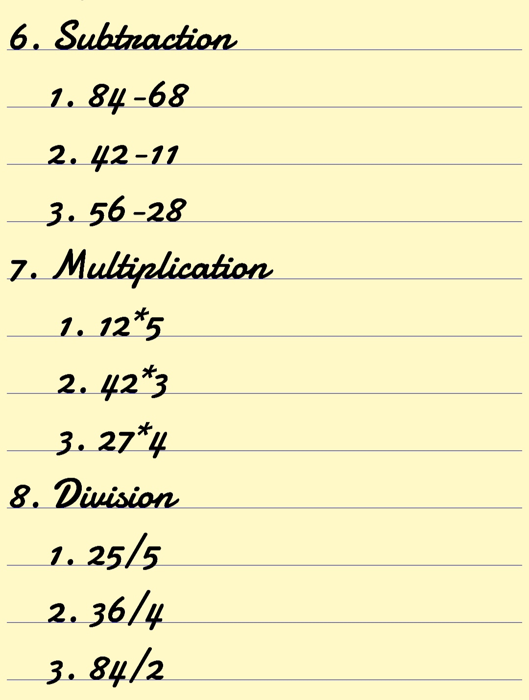 Holiday homework 2020-21 picture