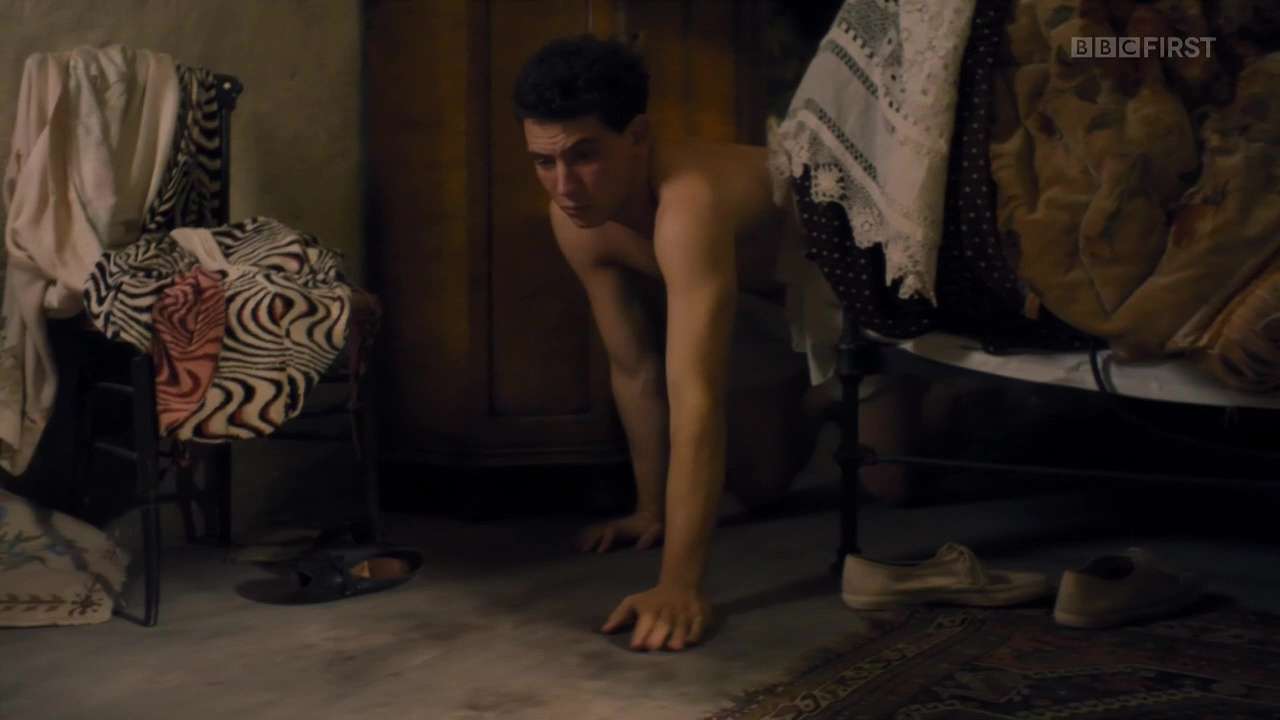 Josh O'Connor shirtless in The Durrells 1-05 "Episode #1.5.