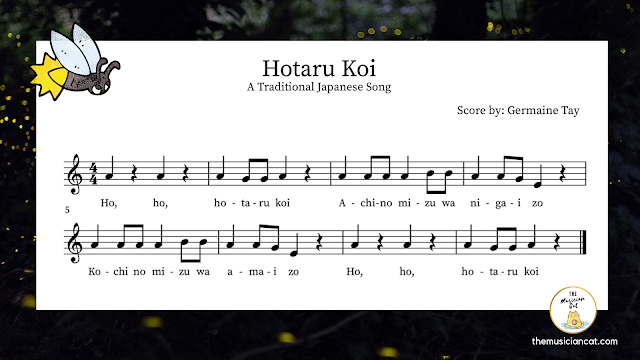 Teaching Hotaru Koi in a Music Class