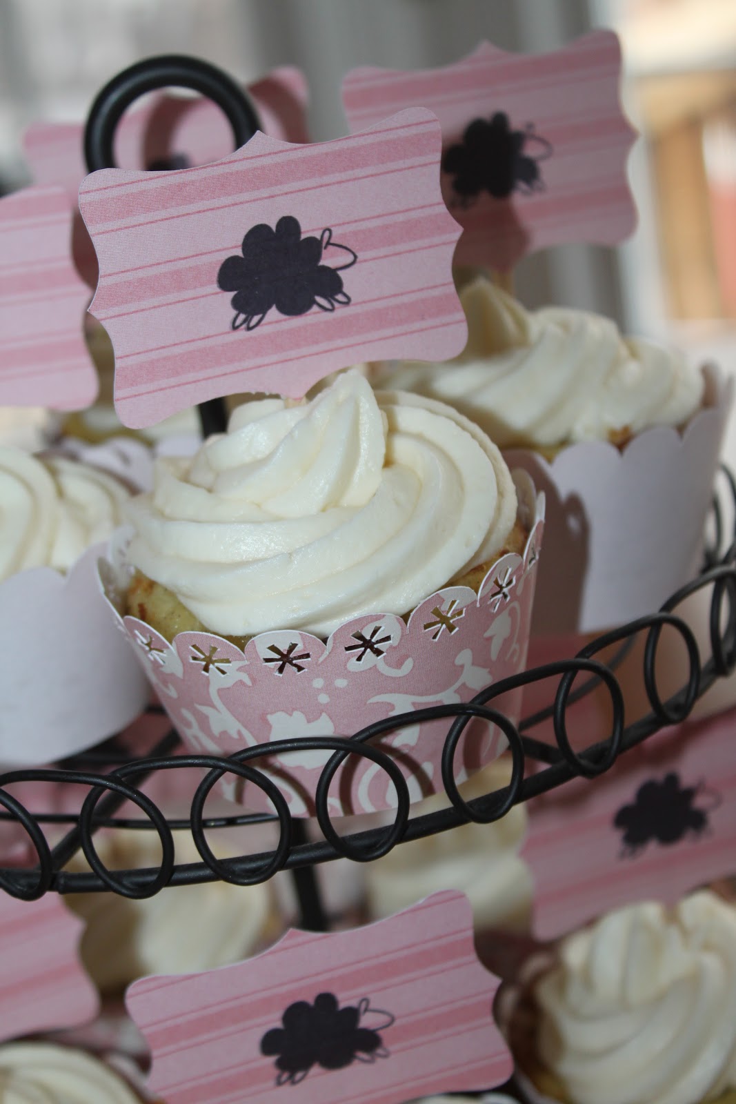 Stamp Camp Baby Shower Cupcake Toppers