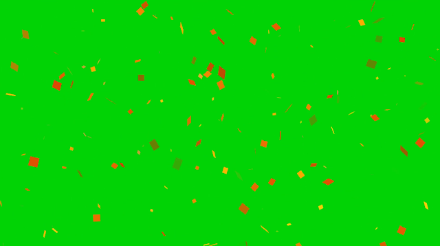 Green screen abstract background particle animation