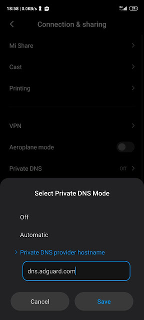 Cara Setting DNS Xiaomi Untuk Blokir Iklan