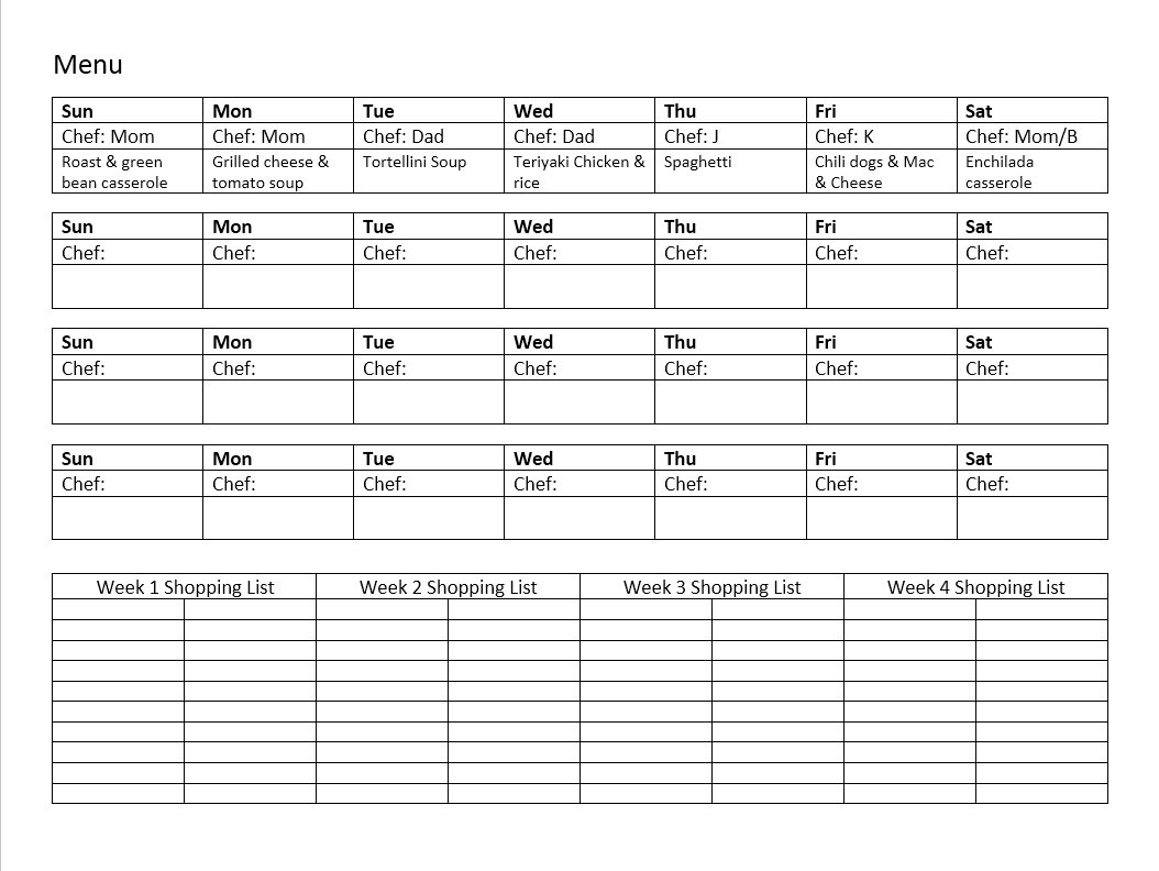 Becky s Free Printables Home Organization Printables