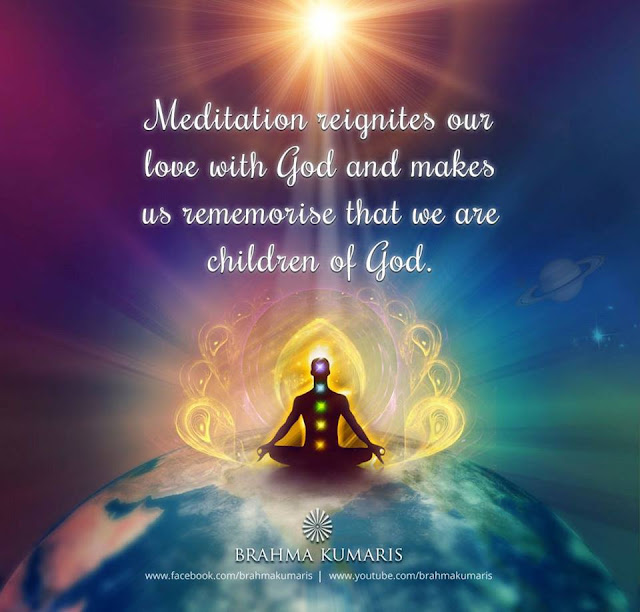 Rajyoga Meditation is the way for receiving those pure vibrations from God Rajyoga Meditation is the way for receiving those pure vibrations from God