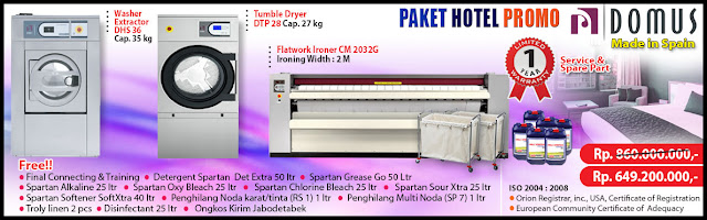 jual paket mesin laundry hotel