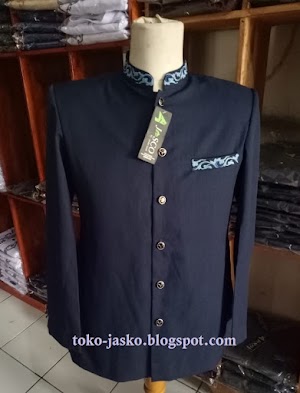 Jasko KS Kerah Saku Navy Jasco Tasik