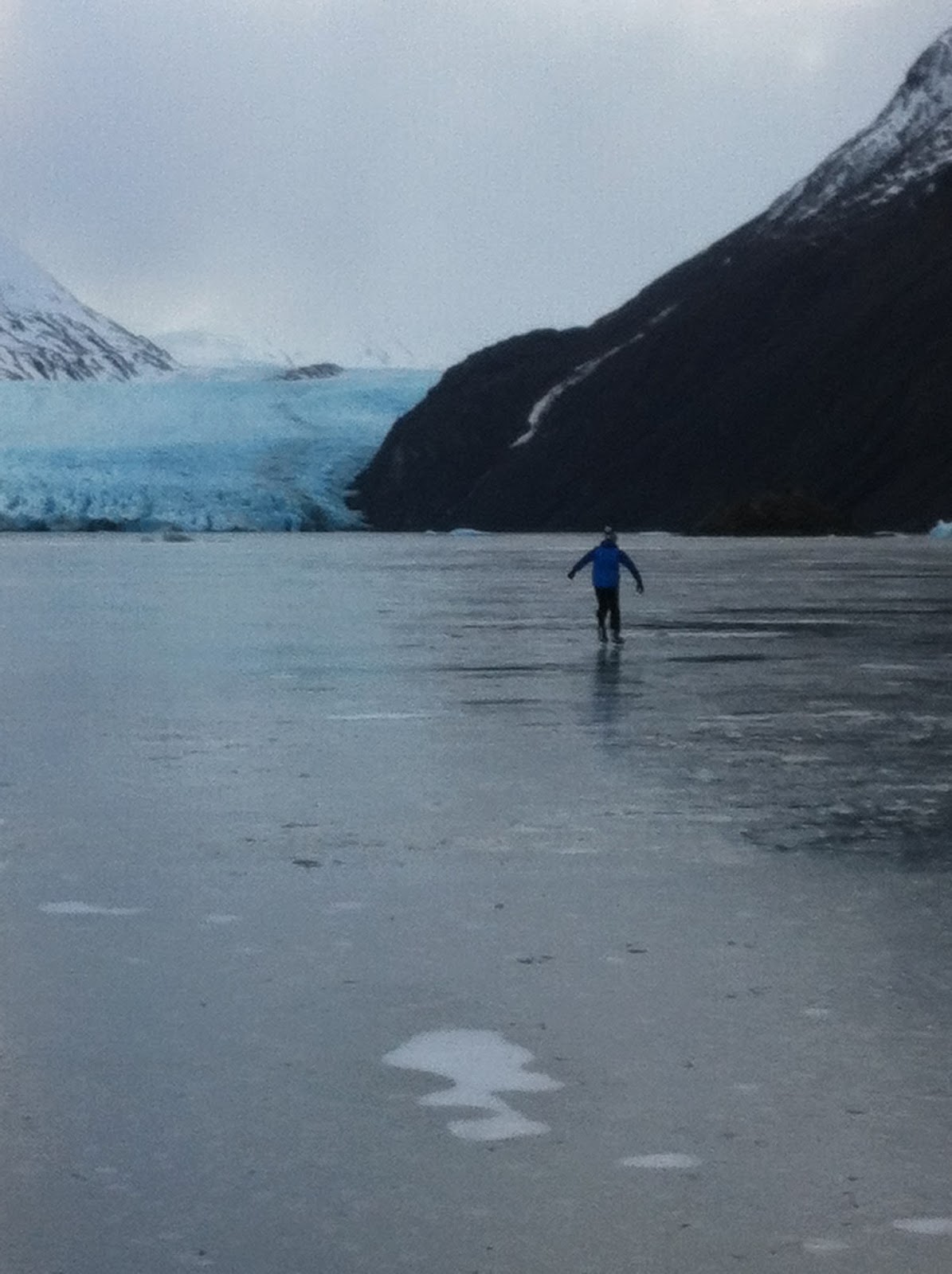 Life in Alaska — A View From Homer Ice Skating Grewingk Glacier Lake