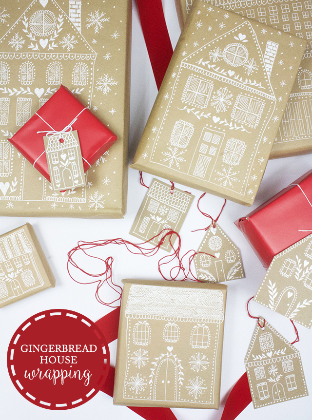 alisaburke: gingerbread house wrapping