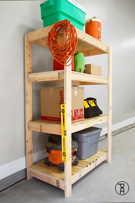 how to build garage shelves