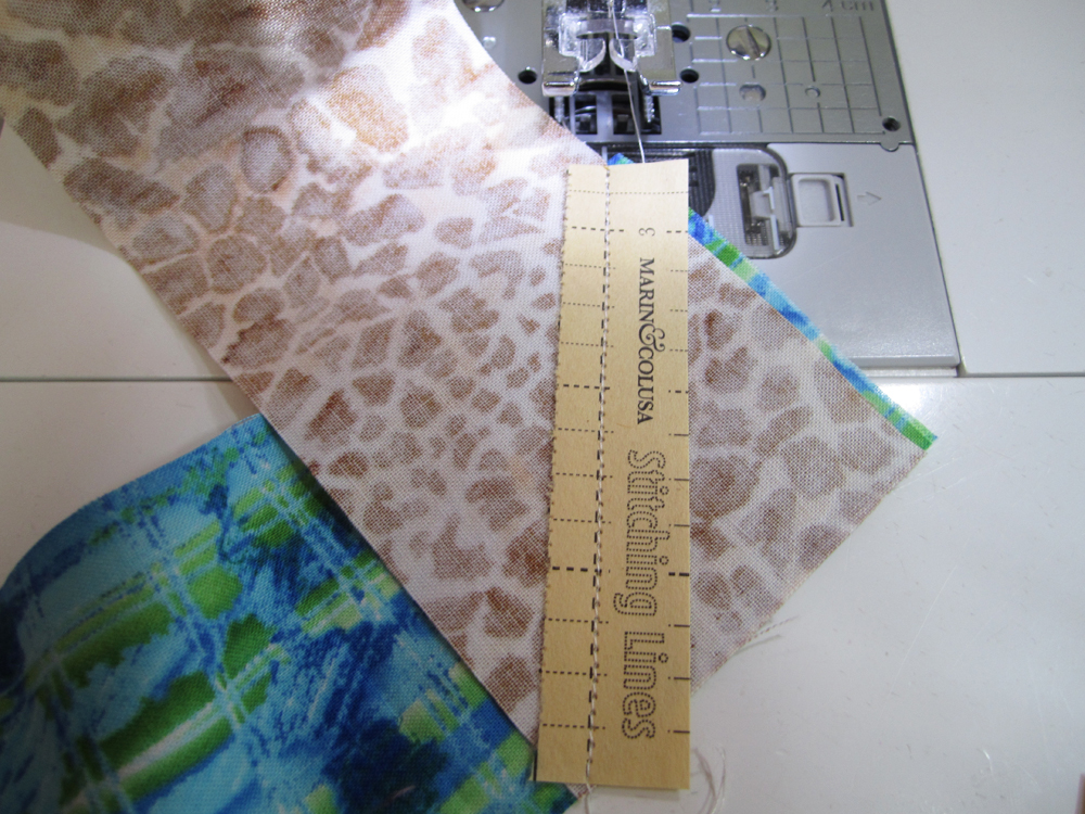 Marin & Colusa Quilting Blog Sewing Binding Strips Together With