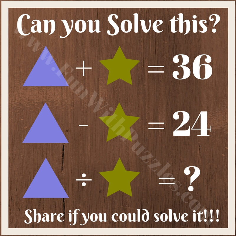 Kids Math Equations Riddles with Answers-Fun With Puzzles