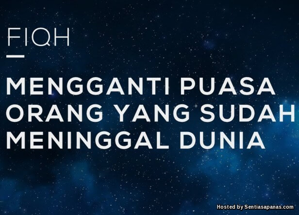 Orang meninggal fidyah Hukum &