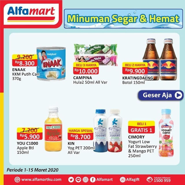 #Alfamart - #Promo Katalog inuman Segar Hemat Periode 01 - 03 Mar 2019
