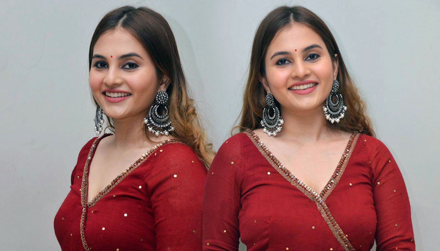 Ramya Pasupuleti Hot Pics in red Dress