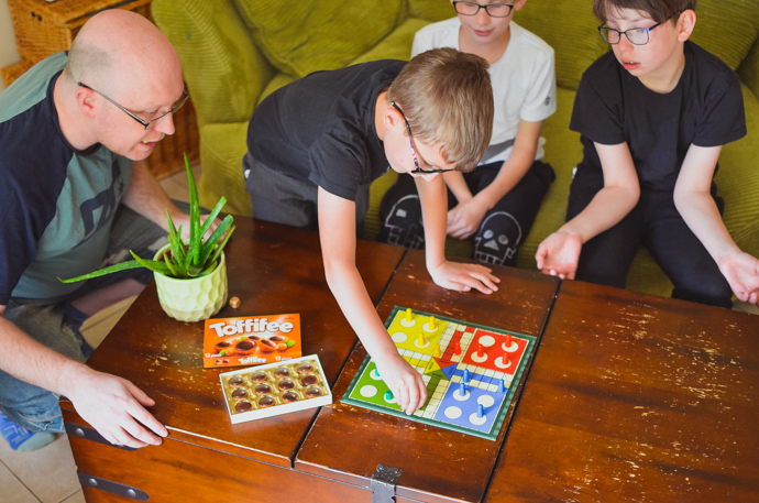 toffifee, games night, family fun