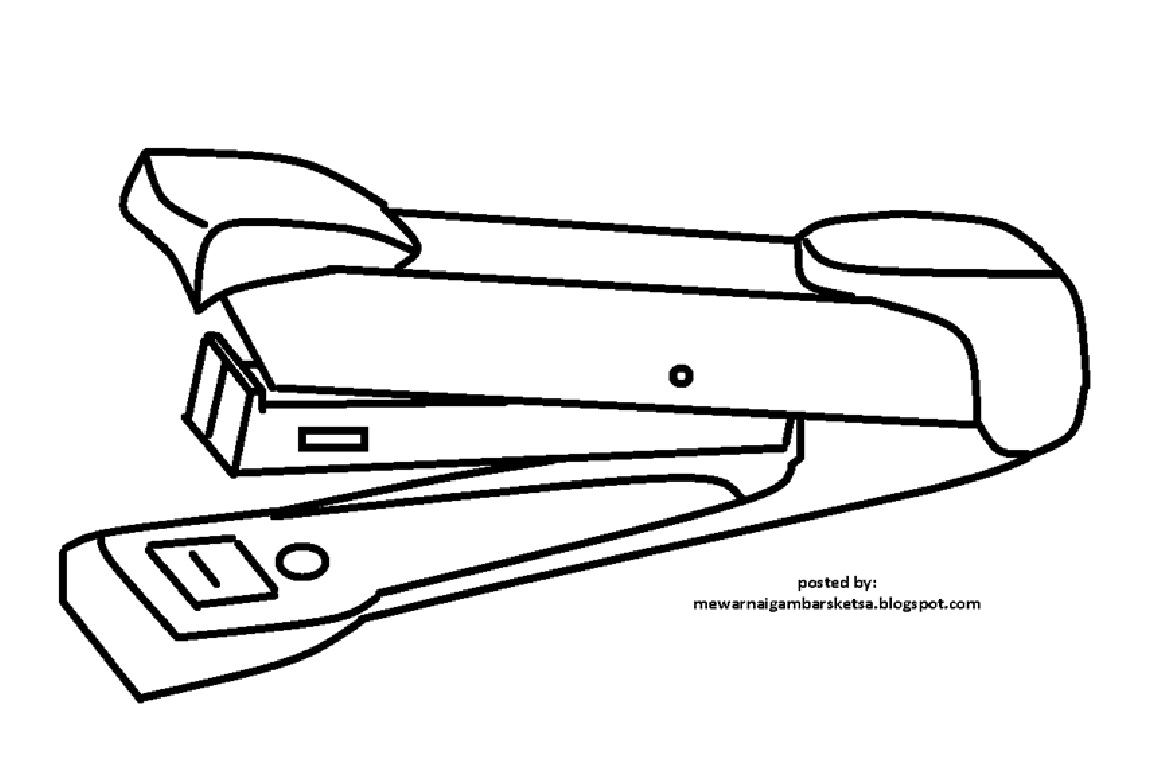 mewarnai gambar alat guru spidol