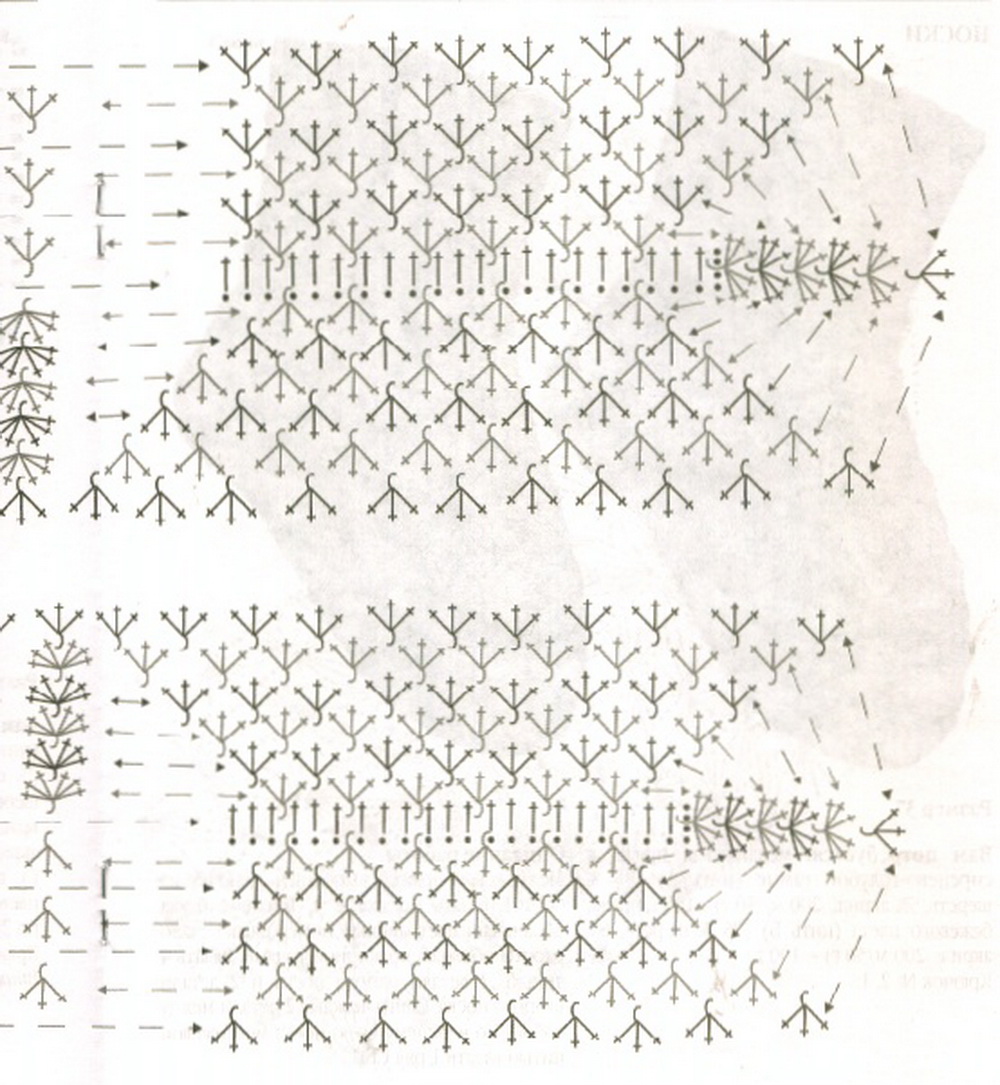 Носки акулы крючком схема