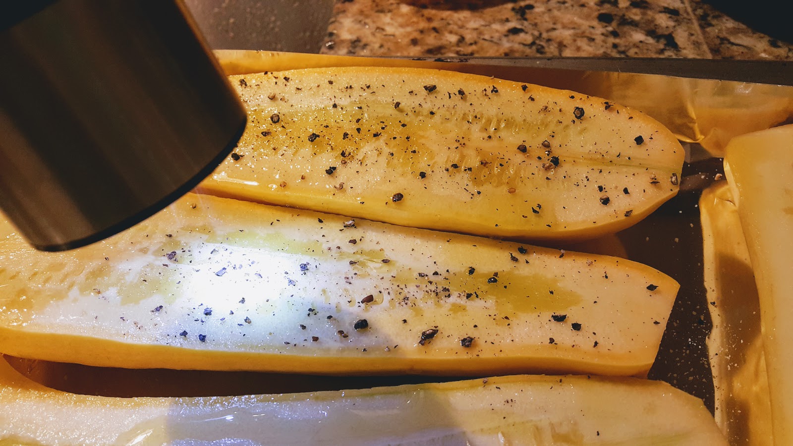 Effortnesslessly Roasted Yellow Squash with Goat Cheese