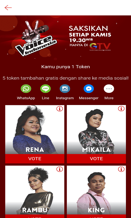 Vote Kontestan The Voice Indonesia di Shopee. Vote Kontestan The Voice Indonesia di Shopee.