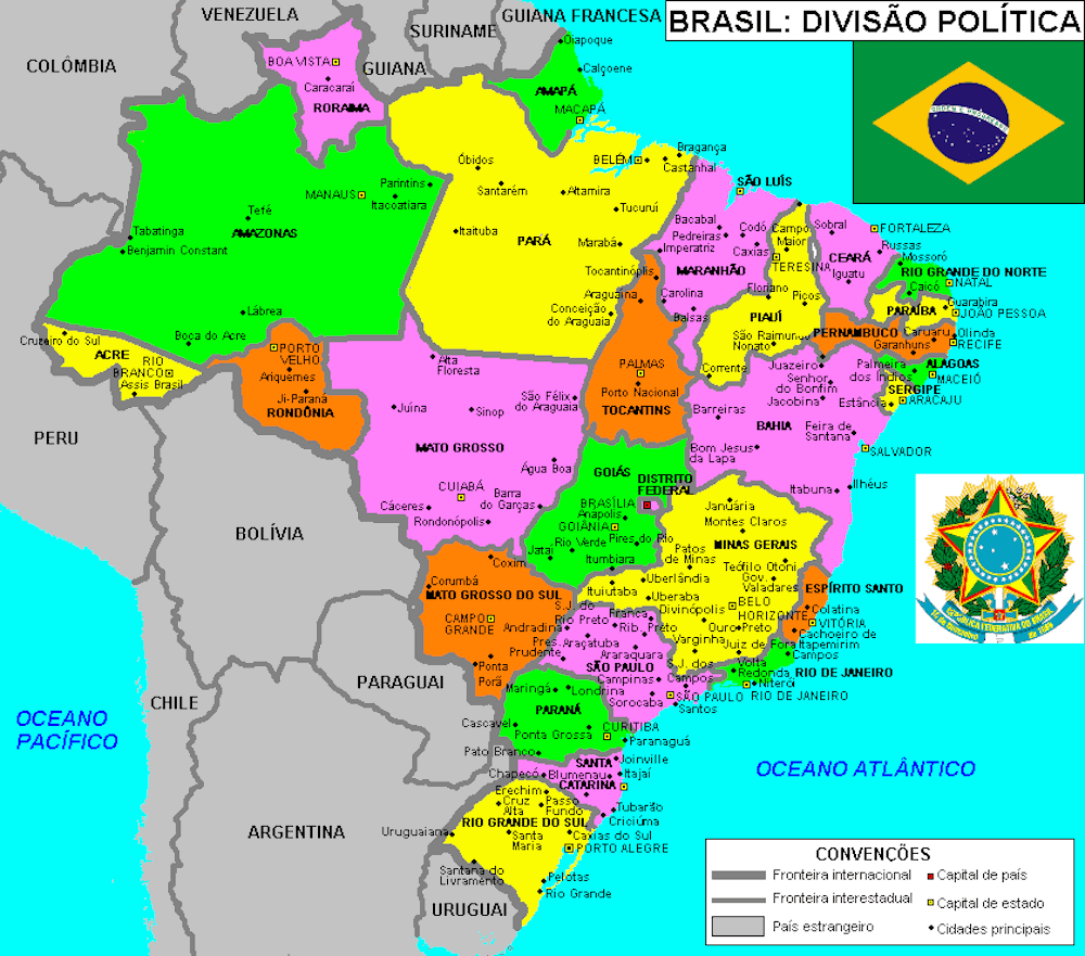 Brasil | Mapas Geográficos do Brasil - Geografia Total™