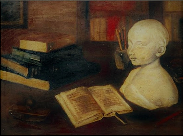 Mesa de estudio (detalle), Delia Weber, 1932