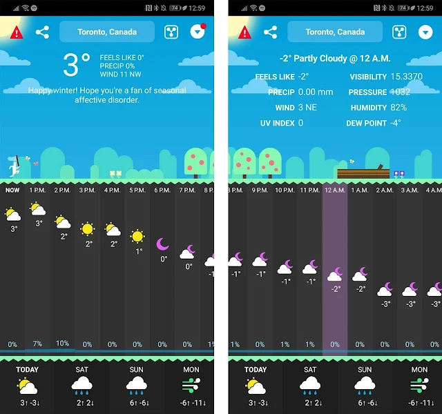 amazing weather app for android os