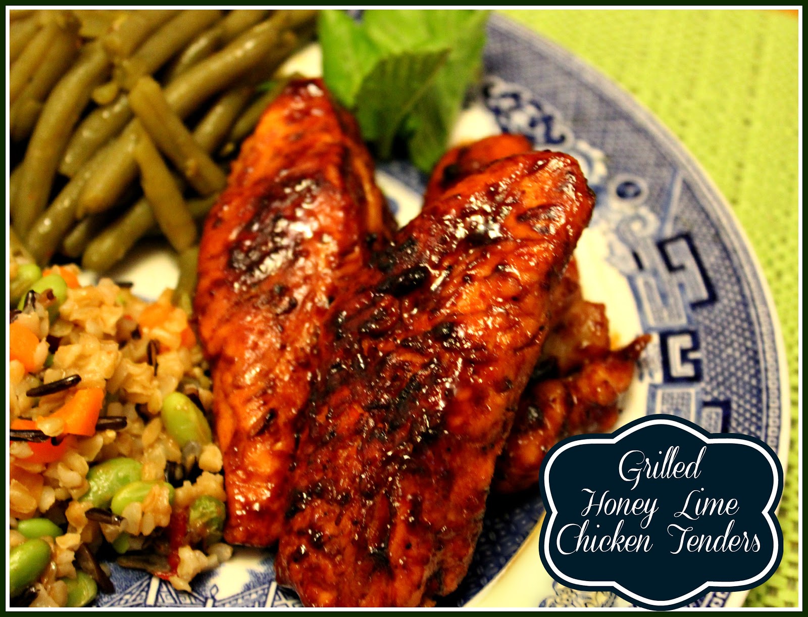 Sweet Tea and Cornbread Grilled Honey Lime Chicken Tenders!