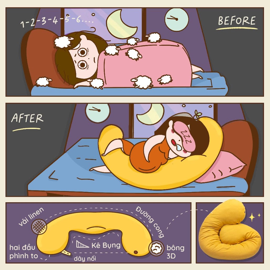 [A159] Xem ngay mẫu gối bầu Đậu Khuyết bán chạy số 1