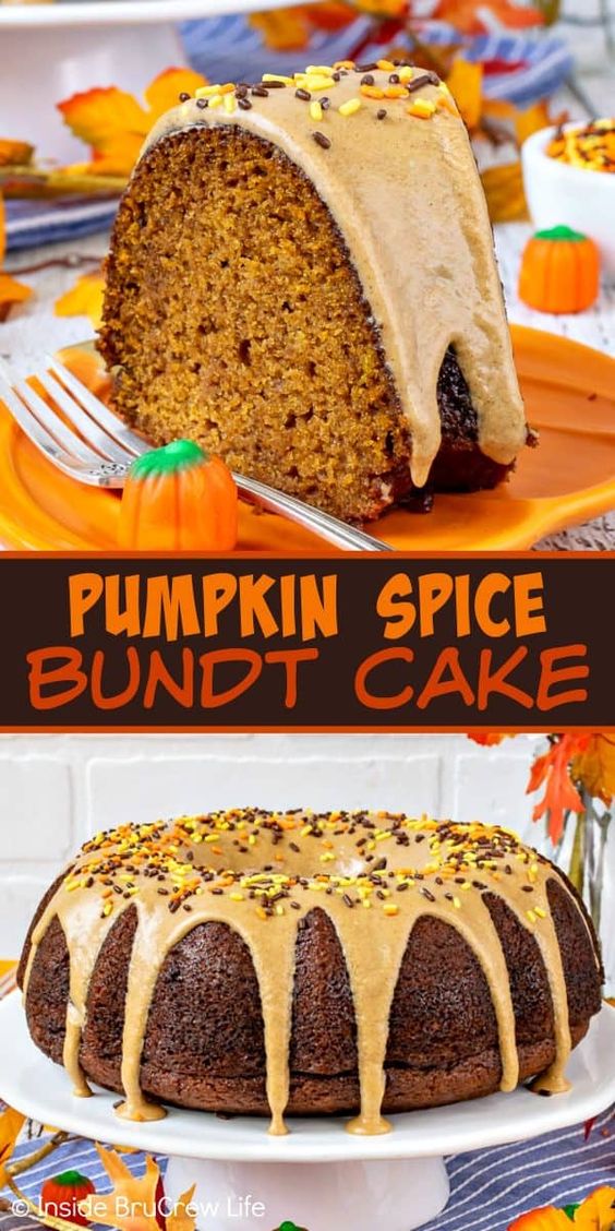 This Pumpkin Spice Bundt Cake is the perfect fall dessert! It is a show stopping dessert that will get all the attention when you bring it to parties and dinners. This Pumpkin Spice Bundt Cake is the perfect fall dessert! It is a show stopping dessert that will get all the attention when you bring it to parties and dinners.