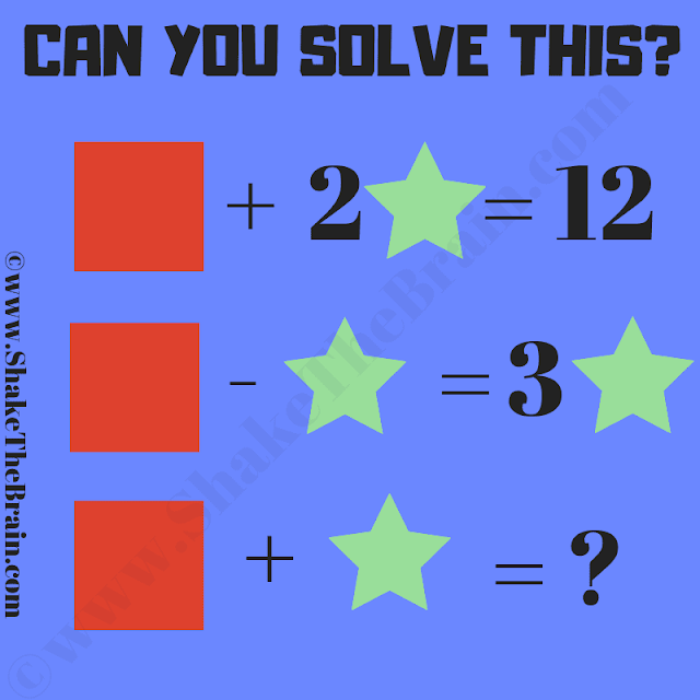 Simple Picture Math Brain Teaser