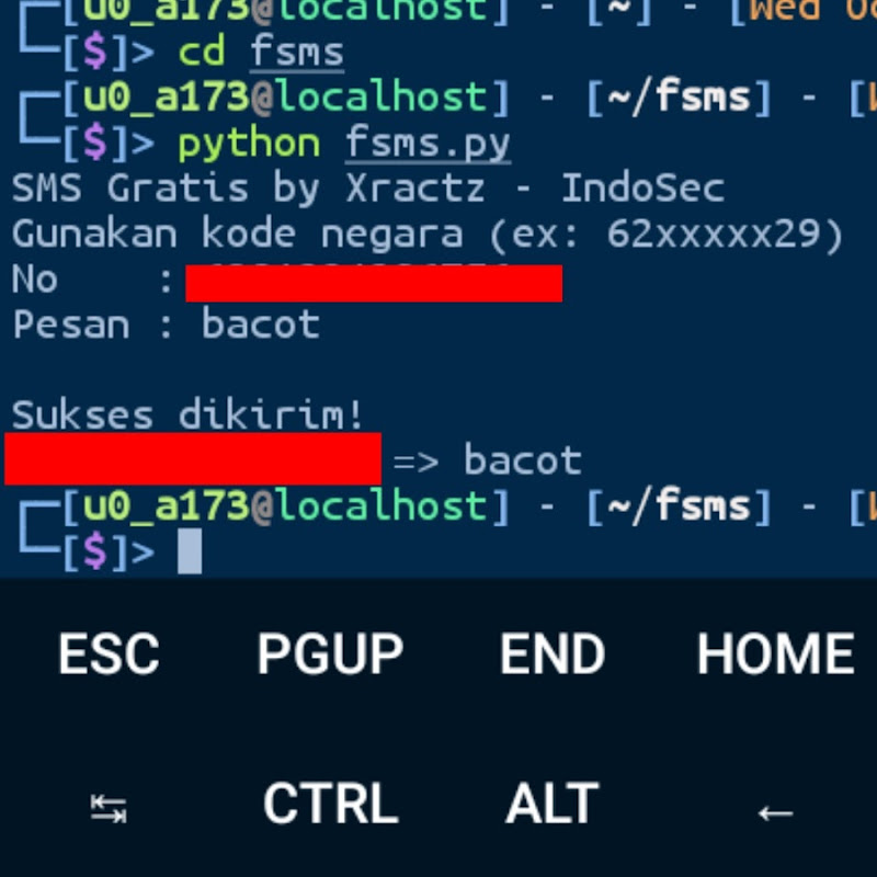 Script Spam Sms Termux Unlimited Terbaru