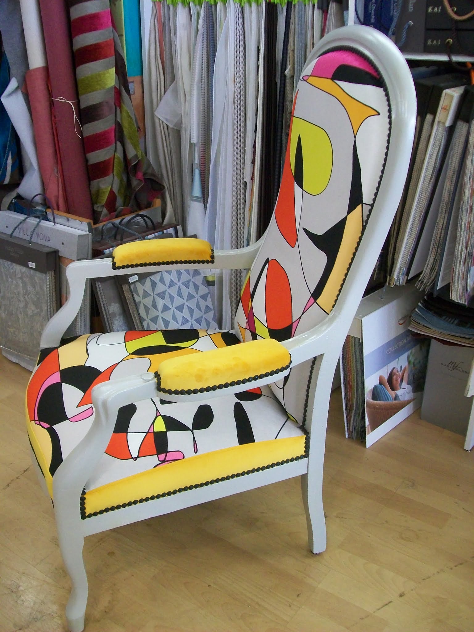 Tissu Fauteuil Voltaire Moderne