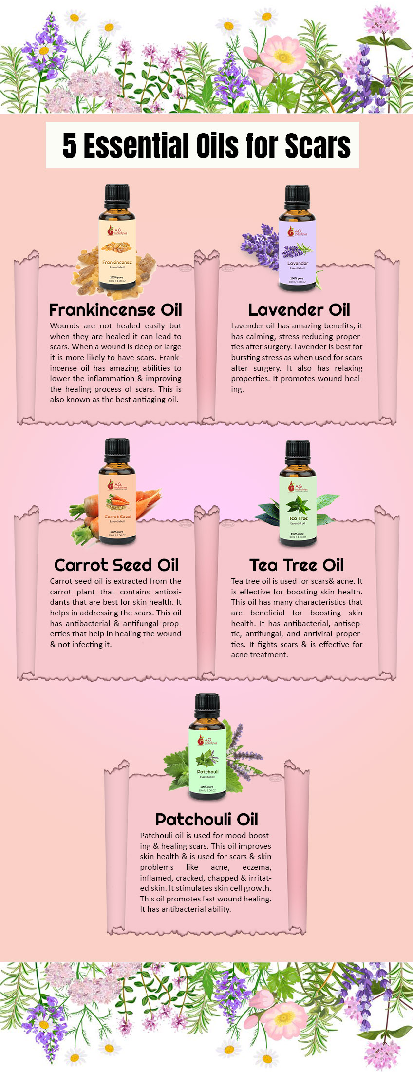 5 Essential Oils for Scars